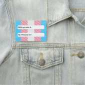 Flag mit benutzerdefinierbarem Abstrakten Transgen Namensschild (Beispiel)