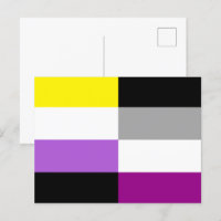 Flag mit nicht binärem asexuellen Dual-Prix