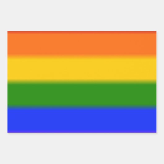 Flag mit Regenbogen-Gay Pride Geschenkpapier Set (Vorderseite 2)