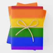 Flag mit Regenbogen-Gay Pride Geschenkpapier Set (Beispiel)