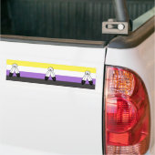 Flag mit zwei Geistern ohne Binärwert Autoaufkleber (Auf Lkw)