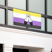 Flag mit zwei Geistern ohne Binärwert Banner (Äußeres Gebäude)