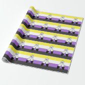 Flag mit zwei Geistern ohne Binärwert Geschenkpapier (Ungerollt)