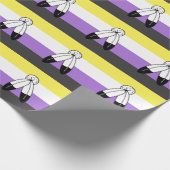 Flag mit zwei Geistern ohne Binärwert Geschenkpapier (Ecke)