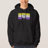 Flag mit zwei Geistern ohne Binärwert Hoodie (Vorderseite)