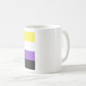 Flag mit zwei Geistern ohne Binärwert Kaffeetasse (VorderseiteRechts)
