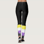 Flag mit zwei Geistern ohne Binärwert Leggings (Rückseite)