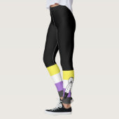 Flag mit zwei Geistern ohne Binärwert Leggings (Links)