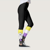 Flag mit zwei Geistern ohne Binärwert Leggings (Rechts)
