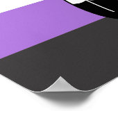 Flag mit zwei Geistern ohne Binärwert Poster (Ecke)