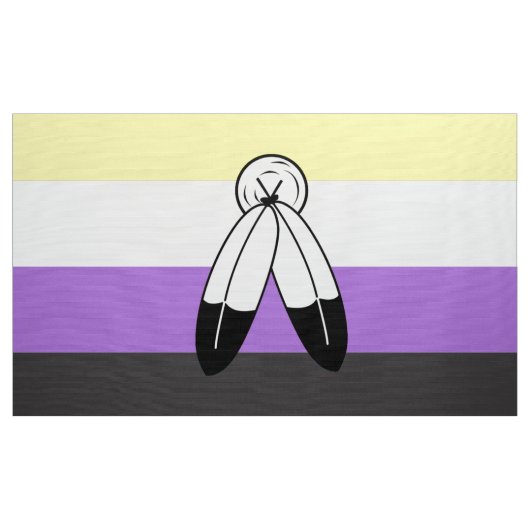 Flag mit zwei Geistern ohne Binärwert Stoff (Yard (91,4 cm))