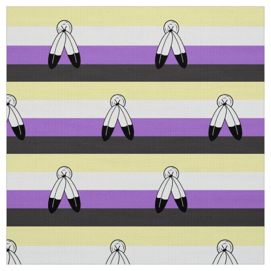 Flag mit zwei Geistern ohne Binärwert Stoff (Muster)