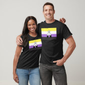 Flag mit zwei Geistern ohne Binärwert T-Shirt (Unisex)
