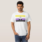 Flag mit zwei Geistern ohne Binärwert T-Shirt (Vorne ganz)