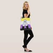 Flag mit zwei Geistern ohne Binärwert Tasche (Am Model)