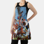 Flag Moko Jumbie USVI Madras Jungfrau Schürze (InSitu)