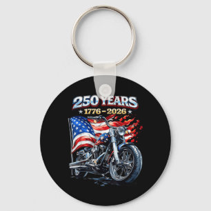 Flag Motorrad Biker 250 Jahre Amerikanisch Schlüsselanhänger