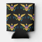 Flag-Muster der US-Jungfrau Dosenkühler (Vorderseite)