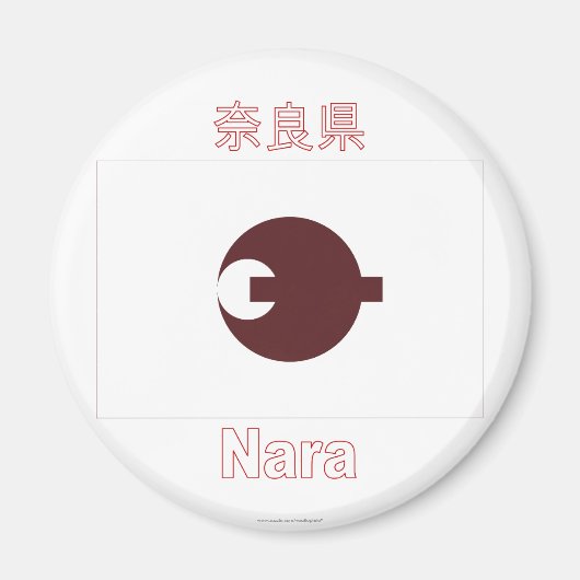 Flag Nara Prefecture Magnet (Vorne)