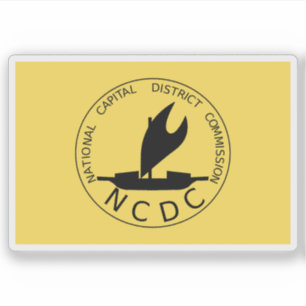 Flag National Hauptstadt District, Papua New Guine Aufkleber