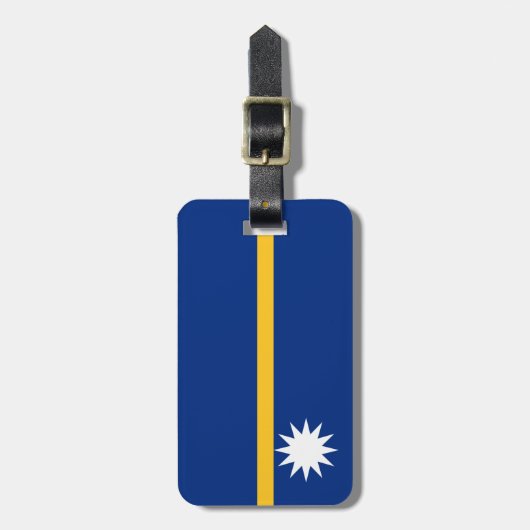 Flag Nauru Easy ID Personal Gepäckanhänger (Vorderseite vertikal)