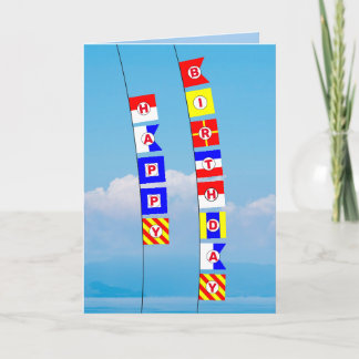 Flag Nautic Signal Gruß Geburtstag Gruß Karte