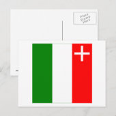 Flag Neuchatel Postkarte (Vorne/Hinten)