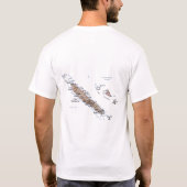 Flag Neukaledonien + Karte + Text-T - Shirt (Rückseite)