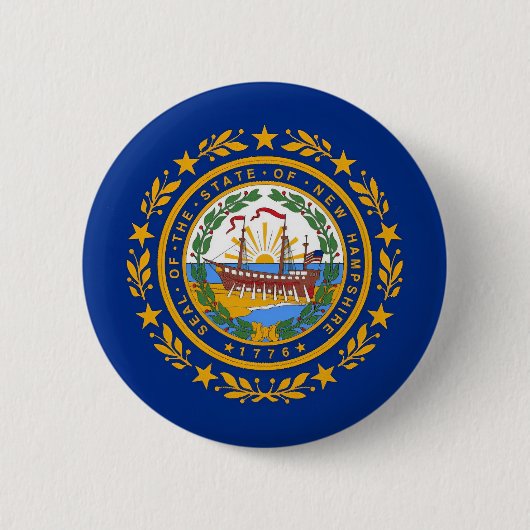 Flag New Hampshire Button (Vorderseite)