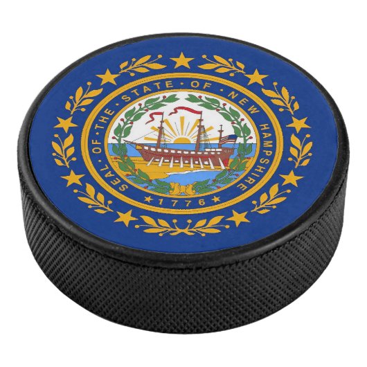 Flag New Hampshire Eishockey Puck (3/4)