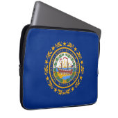 Flag New Hampshire Laptopschutzhülle (Vorne Rechts)