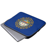 Flag New Hampshire Laptopschutzhülle (Vorne Knopf)