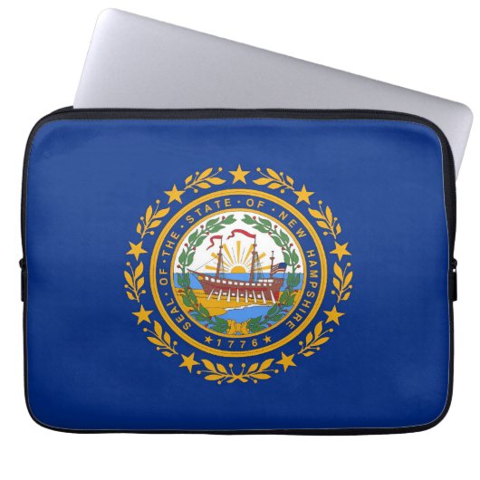 Flag New Hampshire Laptopschutzhülle (Vorderseite)