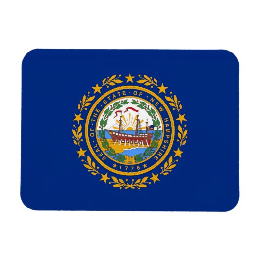 Flag New Hampshire Magnet (Horizontal)