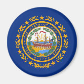 Flag New Hampshire Magnet (Vorne)