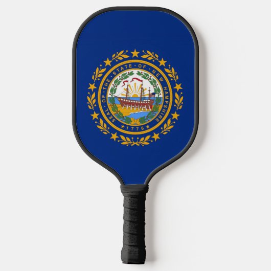 Flag New Hampshire Pickleball Schläger (Rückseite)