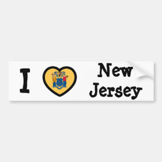 Flag New Jersey Autoaufkleber