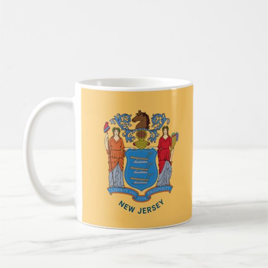 Flag New Jersey Kaffeetasse (Links)