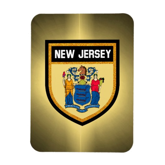 Flag New Jersey Magnet (Vertikal)