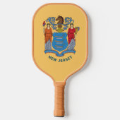 Flag New Jersey Pickleball Schläger (Rückseite)