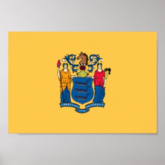 Flag New Jersey Poster (Vorne)