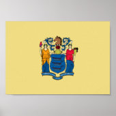 Flag New Jersey Poster (Vorne)