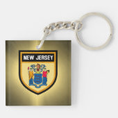 Flag New Jersey Schlüsselanhänger (Rückseite)