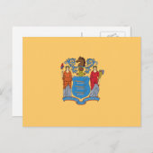 Flag New Jerseyan, Flag New Jersey Postkarte (Vorne/Hinten)