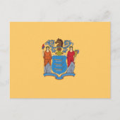 Flag New Jerseyan, Flag New Jersey Postkarte (Vorderseite)