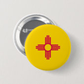 Flag New Mexico Button (Vorne & Hinten)