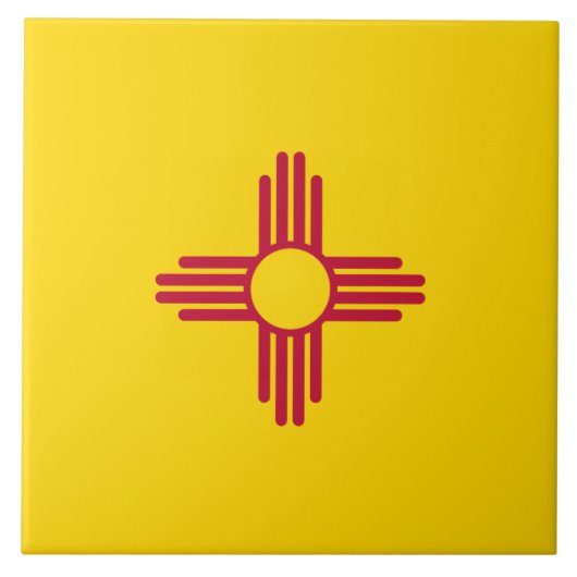 Flag New Mexico Fliese (Vorderseite)