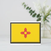 Flag New Mexico Postkarte (Stehend Vorderseite)