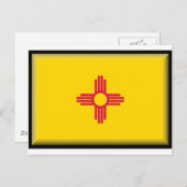 Flag New Mexico Postkarte (Vorne/Hinten)