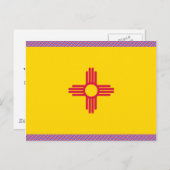 Flag New Mexico Postkarte (Vorne/Hinten)